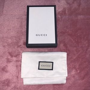 Gucci Card Wallet Box and Dust Bag